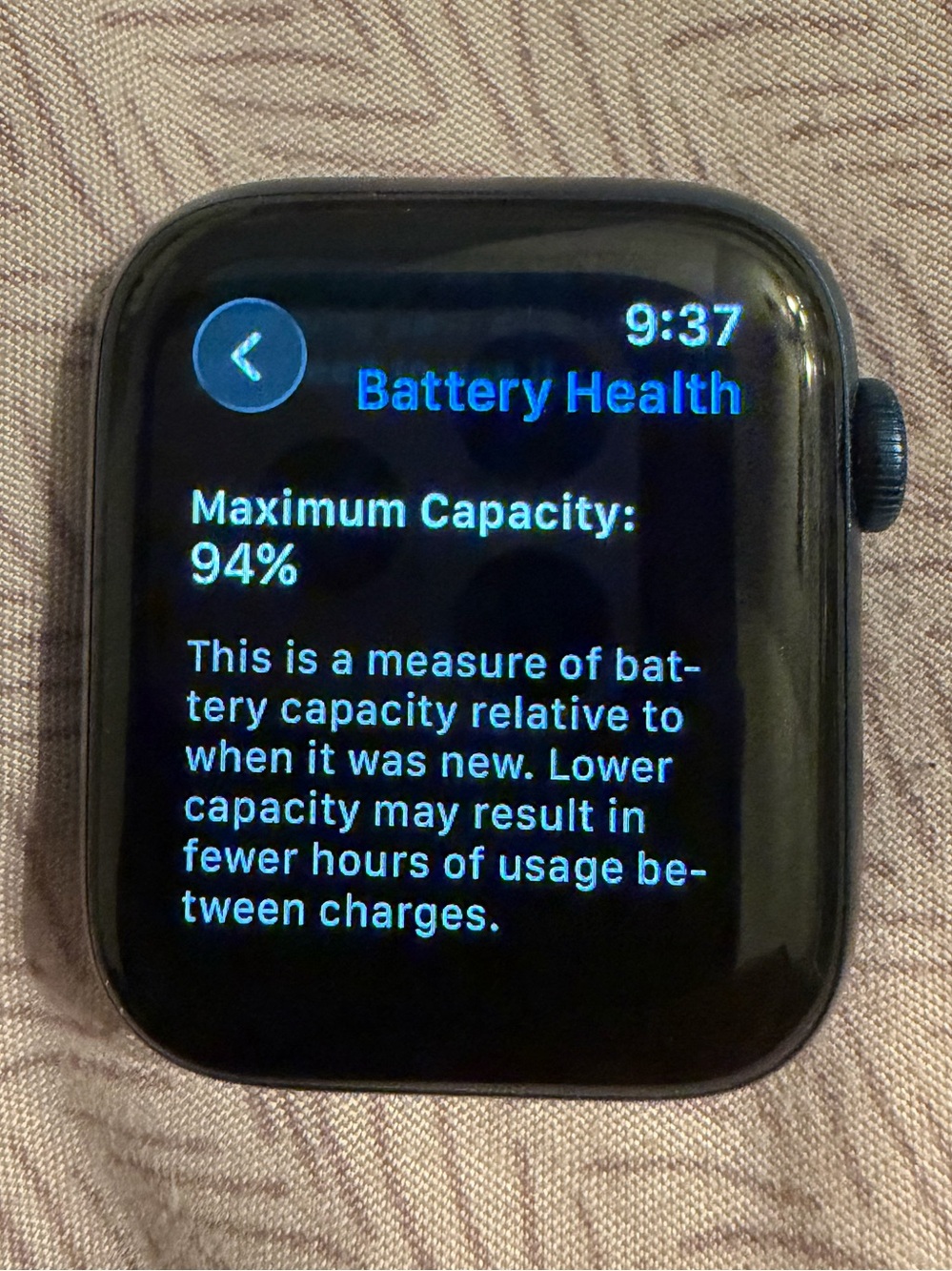(A2294) Navy Blue Colored Apple Watch Series 6 (GPS + Cellular) - 44mm